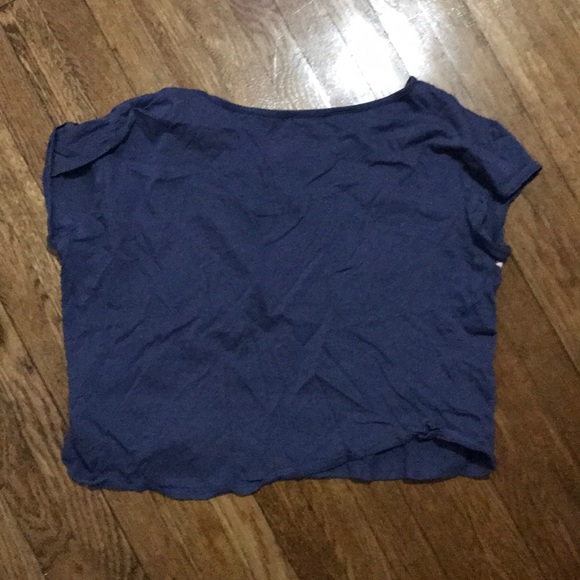 Garage purple j’adore heart print Paris L crop top - Picture 2 of 2